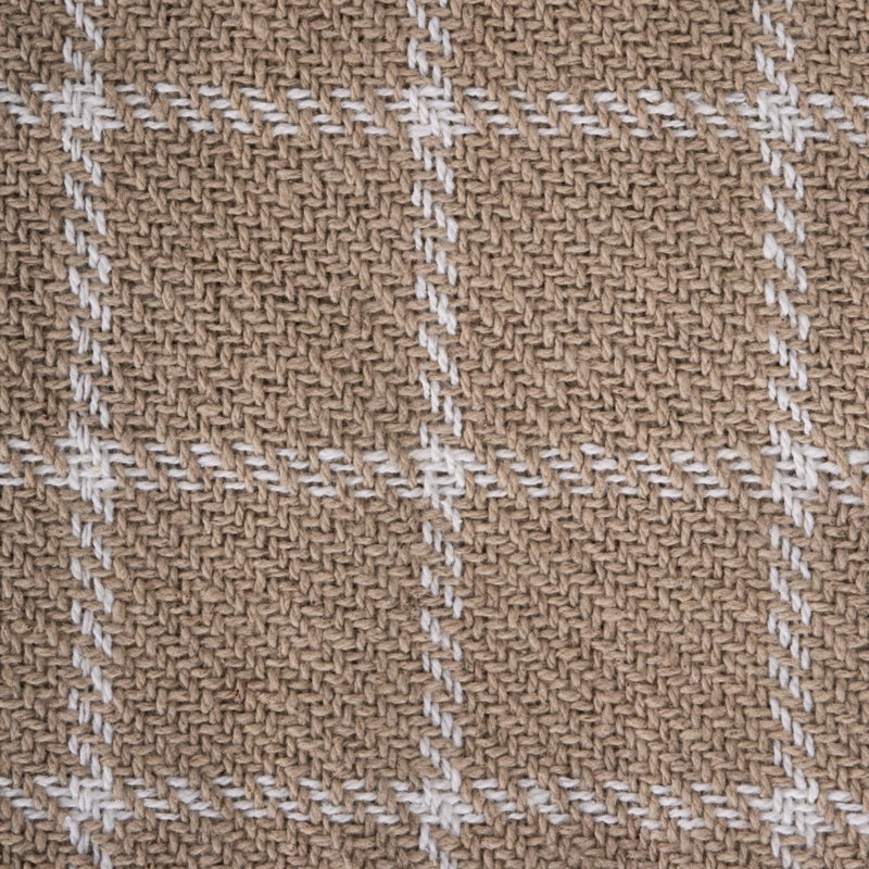 DII Transitional Checked Plaid Woven Throw, 50x60, Stone - Image 2
